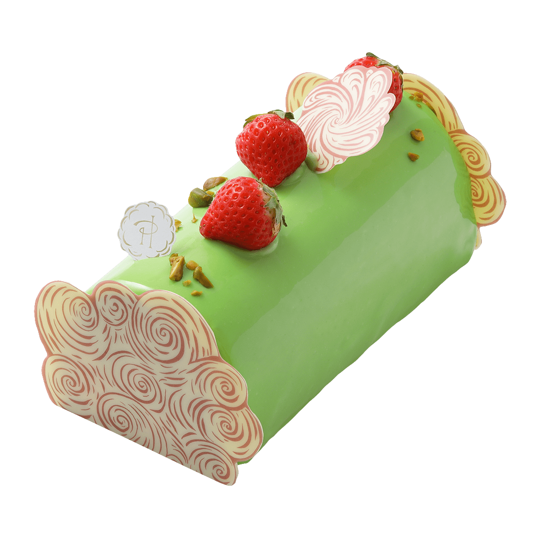 Bûche Fraise Pistache