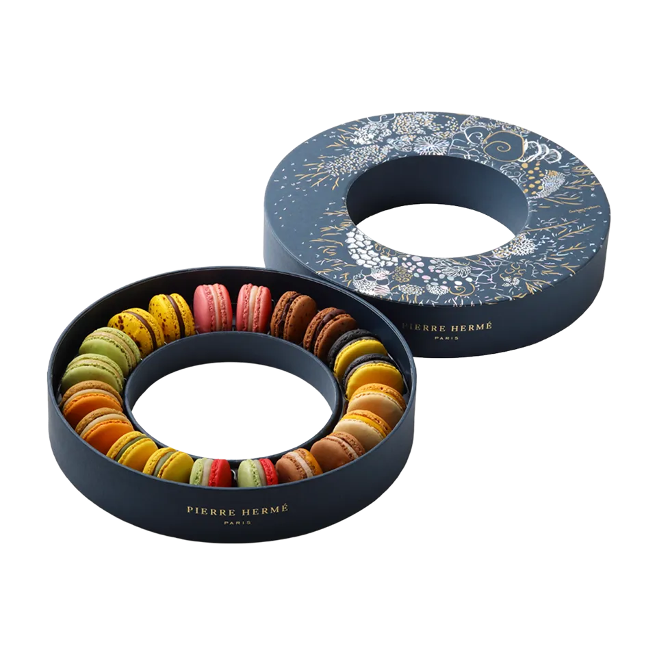 Assortiment de 20 Macarons "Initiation Signature Noël" (マカロン 20個詰合わせ「イニシヤシヨン シニャチュール ノエル」)